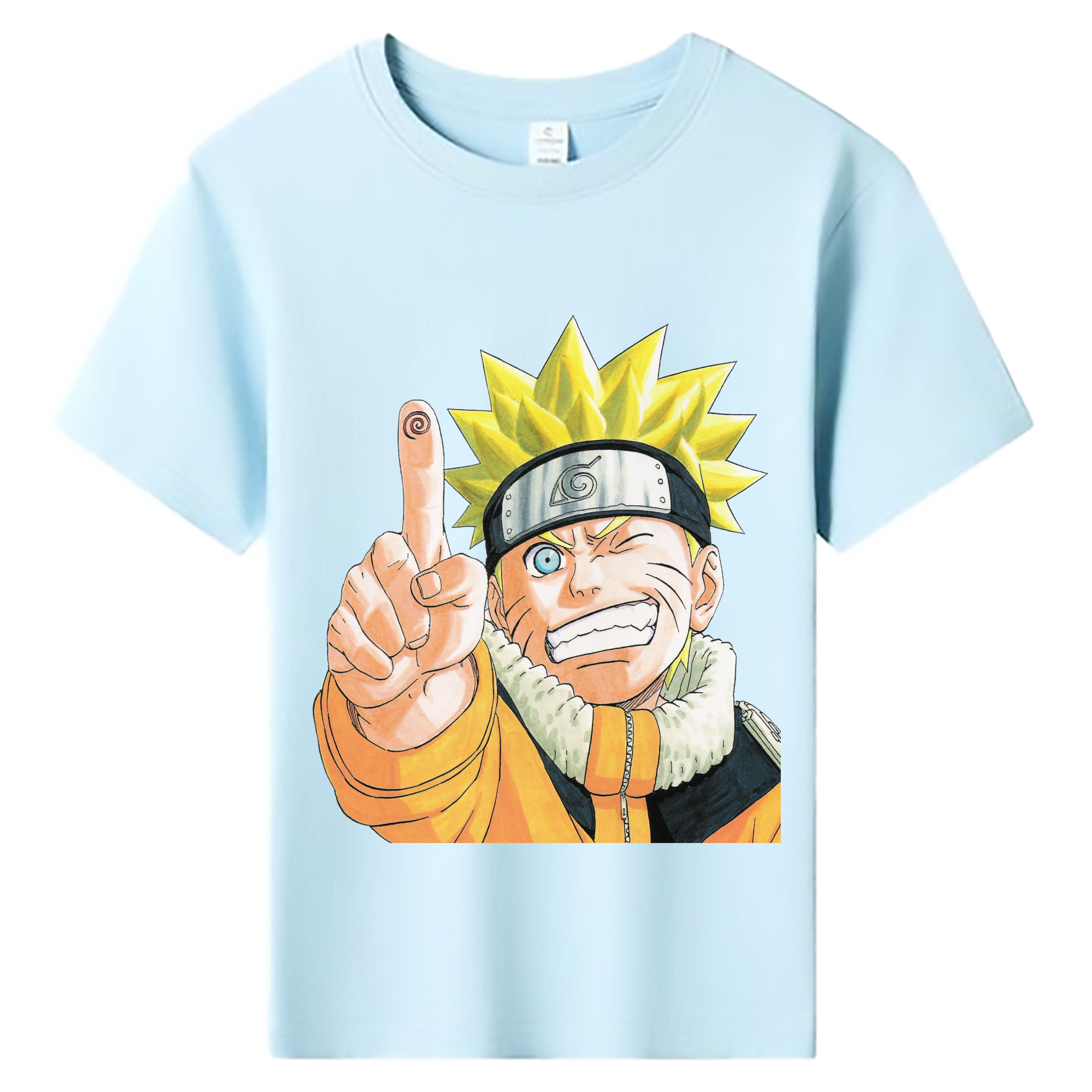 （画像用） NARUTO -ナルト- うずまき ナルト Uzumaki Naruto 綿100％キッズTシャツ（フロントプリント）